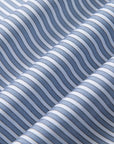 COTTON ELASTIC MERCERIZED NON-IRON SHIRT 100S BLUE PINSTRIPES