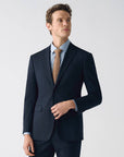 SUIT JACKET IN STRETCH FABRIC NAVY WELSH PRINCE'S GRID