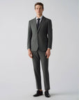 SUIT IN STRETCH FABRIC GRAY STRIPES