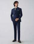 SUIT IN VIRGIN WOOL NAVY