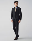 SUIT IN MICRO-PATTERNED VIRGIN WOOL REDA BLACK