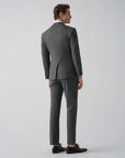 SUIT IN STRETCH FABRIC GRAY STRIPES