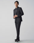 SUIT IN MICRO-PATTERNED VIRGIN WOOL REDA GRAY