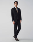 SUIT IN MICRO-PATTERNED VIRGIN WOOL REDA BLACK