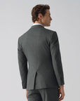 SUIT JACKET IN STRETCH FABRIC GRAY STRIPES