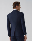 SUIT JACKET IN STRETCH FABRIC NAVY STRIPES