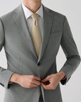 SUIT JACKET IN STRETCH FABRIC LIGHT GRAY STRIPES