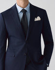 SUIT JACKET IN STRETCH FABRIC NAVY STRIPES