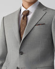 SUIT IN VIRGIN WOOL LIGHT GRAY