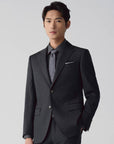 SUIT IN MICRO-PATTERNED VIRGIN WOOL REDA GRAY