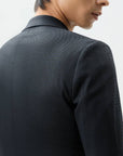 SUIT JACKET IN MICRO-PATTERNED STRETCH FABRIC GRAY