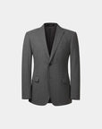 SUIT JACKET IN STRETCH FABRIC GRAY STRIPES