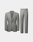 SUIT IN VIRGIN WOOL LIGHT GRAY