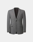 SUIT JACKET IN STRETCH FABRIC GRAY GRID PATTERN