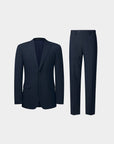 SUIT IN STRETCH FABRIC NAVY WELSH PRINCE'S GRID