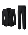 SUIT IN MICRO-PATTERNED VIRGIN WOOL REDA BLACK