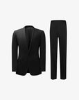 SUIT IN STRETCH FABRIC BLACK