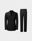 SUIT IN VIRGIN WOOL BLACK