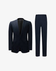 SUIT IN STRETCH FABRIC NAVY