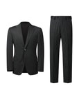 SUIT IN MICRO-PATTERNED VIRGIN WOOL REDA GRAY