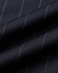 SUIT IN STRETCH FABRIC NAVY AND WHITE STRIPES