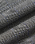 SUIT IN STRETCH FABRIC GRAY GRID PATTERN