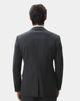 THICKENED SUIT IN STRETCH FABRIC DEEP GRAY