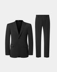 THICKENED SUIT IN STRETCH FABRIC DEEP GRAY