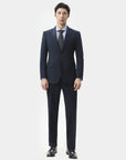 THICKENED SUIT IN STRETCH FABRIC NAVY