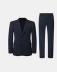 THICKENED SUIT IN STRETCH FABRIC NAVY